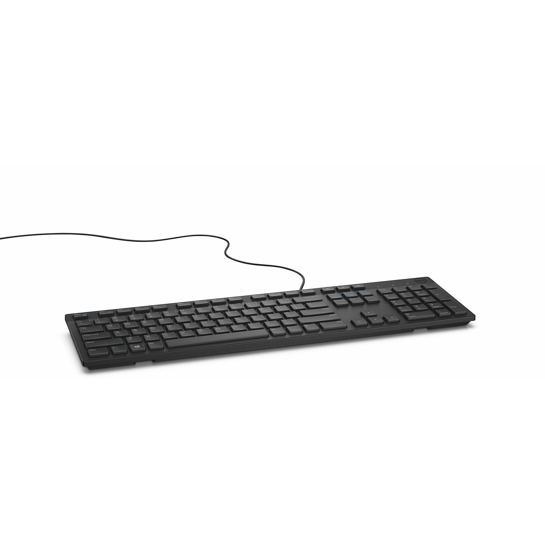 Kabelgebundene Tastatur mit deutschem QWERTZ-Layout und Nummernblock – Schwarz – Bild 4