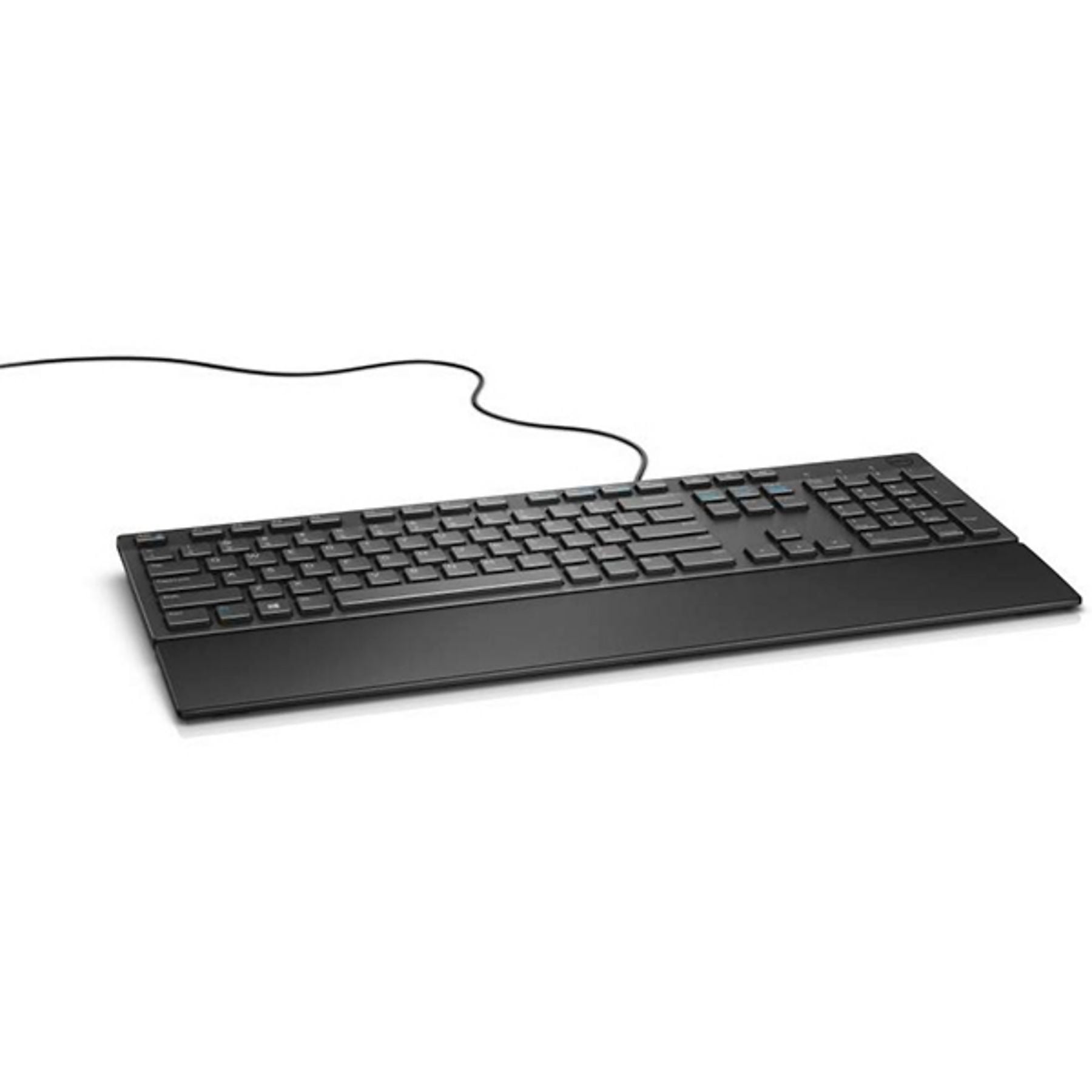 Kabelgebundene Tastatur mit deutschem QWERTZ-Layout und Nummernblock – Schwarz – Bild 3
